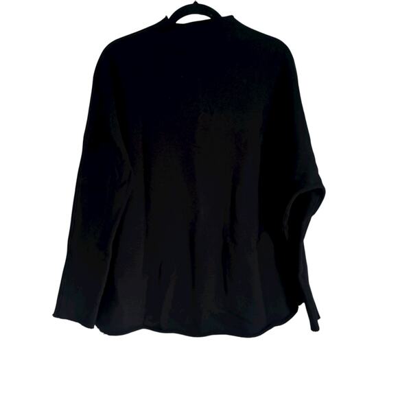 Frank & Elieen Women's Mock Neck Pullover Sweater Long Sleeve Black Size M NWOT - Picture 4 of 10